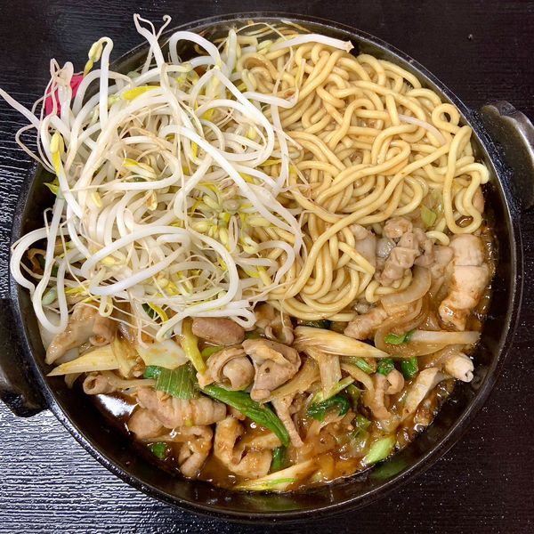 「チャンポン入りホルモン（850円）」@十本松ドライブインの写真