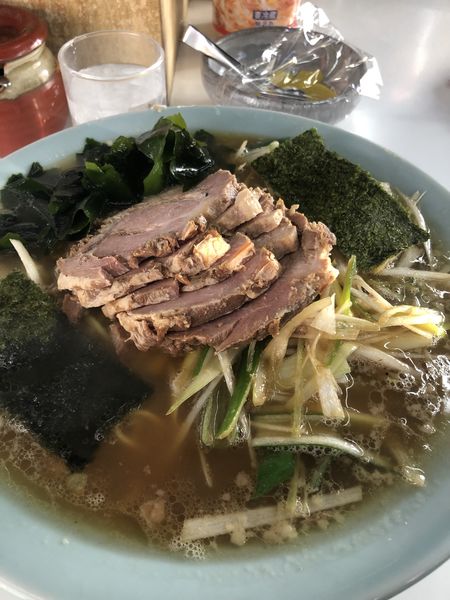 「ネギチャーシュー中盛」@ラーメンショップ 的場店の写真