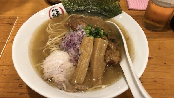 「バイカ煮干しラーメン」@中華そば 座座の写真
