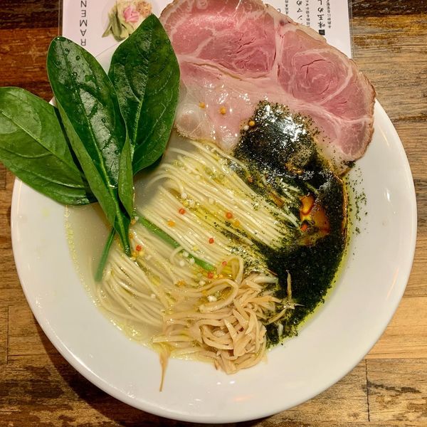 「しそ塩ラーメン」@拉麺 はま家 六本木店の写真