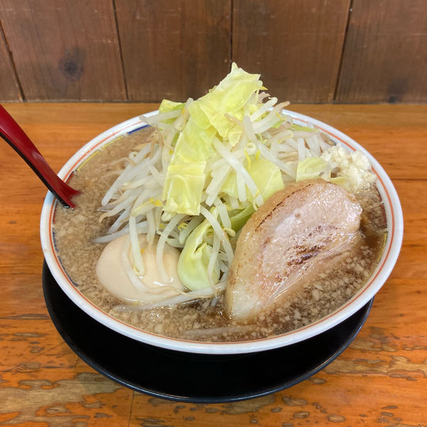 「味玉もやしラーメン(醤油) ニンニク少し」@麺屋 登夢道 茅ヶ崎本店の写真