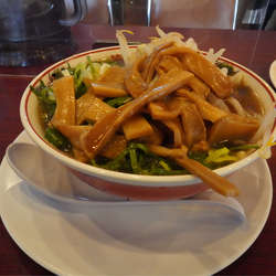 ミニラーメン　肉なし　メンマ入