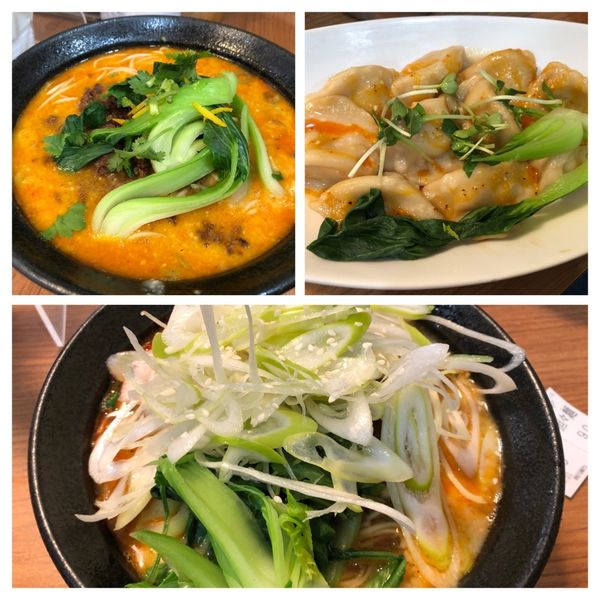 「ネギ坦々麺780坦々麺680水餃子500」@四川屋台の写真