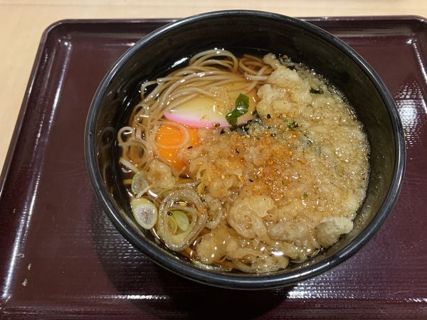 「月見そば 510円」@立喰いそば酒処 つきじ亭の写真