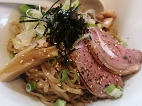 「鴨全粒粉醤油まぜそば¥700」@麺屋 上々の写真