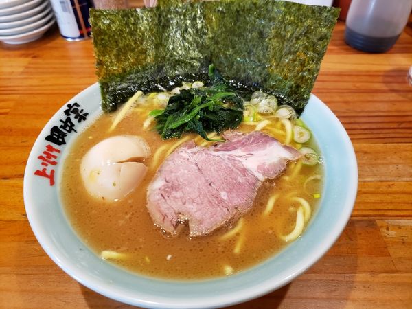 「らーめん+わけあり味玉」@らーめん 田中家の写真