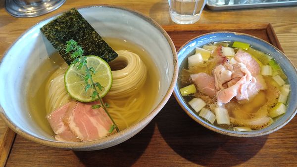 「味玉昆布水つけめん ちょい肉増し 大 (塩)」@YOKOKURA STOREHOUSEの写真