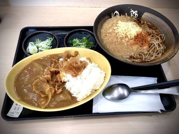 「朝そばカレー(390¥)」@ゆで太郎 かすみがうら下稲吉店の写真