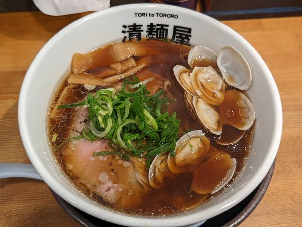 「限定あさりらーめん」@清麺屋の写真
