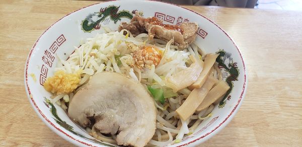 「まぜそば」@バカ盛りらーめん タブー(TABOO)の写真