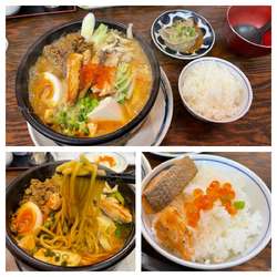 限定 大洋盛石狩風土鍋味噌坦々麺 990円 小ライス無料