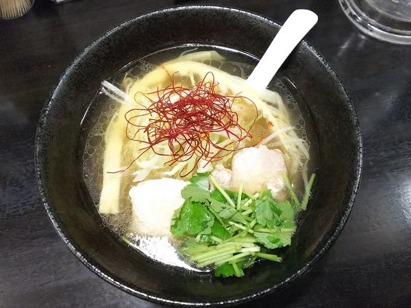 「淡麗鶏塩 780円」@地鶏Soba 十五屋の写真