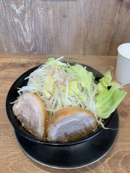 「味噌ラーメン　豚玉　野菜増しニンニクW」@ジャンクガレッジ 志木南口店の写真