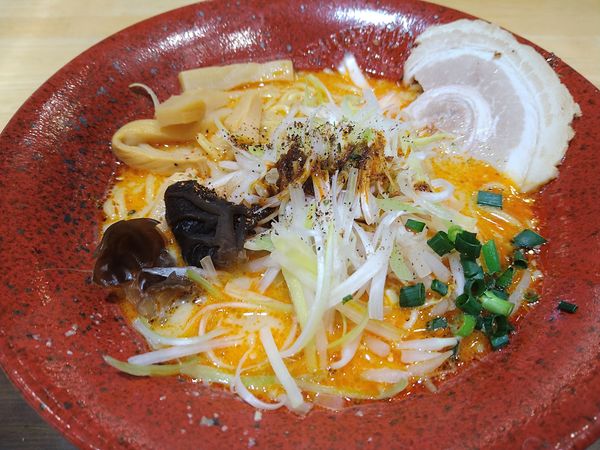 「辛味噌ねぎとんこつラーメン(季節限定)」@船橋頑力屋 ららぽーとTOKYO-BAY店の写真