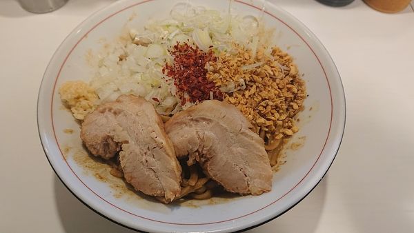 「カレー牛脂そば 追いめし」@ハイパーファットンの写真