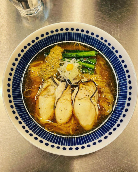 「【限定】牡蠣山椒塩そば」@Bonito Soup Noodle RAIKの写真