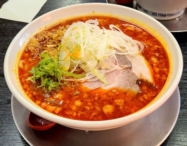 「辛い味噌らーめん+大盛」@栃木中華そば 神志の写真