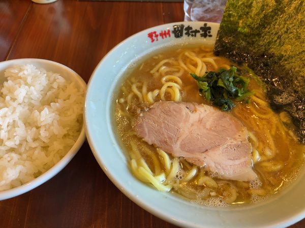「ラーメンとライス」@横浜らーめん 田村家 足利店の写真