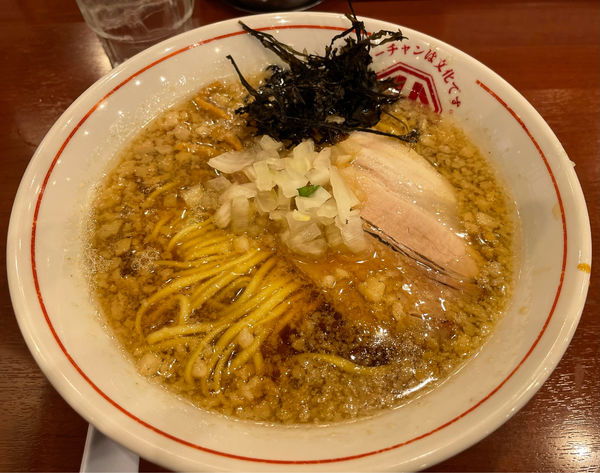 「背脂煮干半チャーハンセット」@ラーチャン専門 我武者羅 橋本店の写真