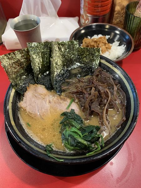 「ラーメン 半ライス」@家系ラーメン 王道 神道家の写真