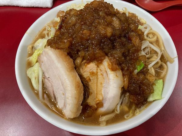 「ラーメン大(アブラマシマシニンニク少し)」@立川マシマシ 国分寺店の写真