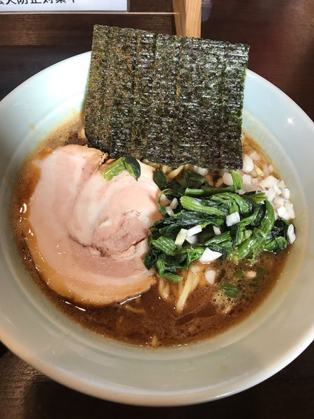 「[気まぐれ限定] 家系ブラックらー麺」@佐野らーめん 湧の写真