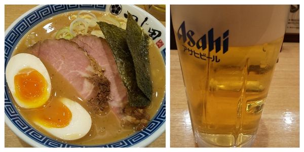 「濃厚特製ラーメン+生ビール」@つじ田 勝どき店の写真