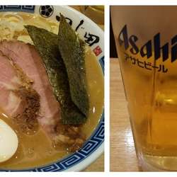 濃厚特製ラーメン+生ビール