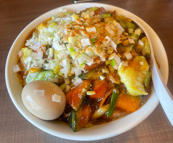 「スタミナ冷やし　玉子」@スタミナラーメン がむしゃの写真