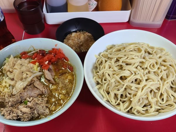 「ピリ辛カレーつけ麺」@ラーメン二郎 中山駅前店の写真