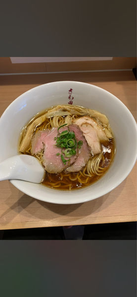 「鴨と大山どりの醤油らぁ麺」@らぁ麺 さわ田の写真