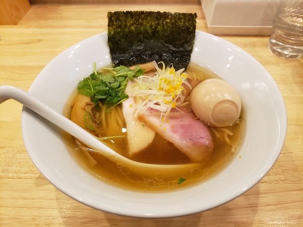 「味玉中華そば五塩」@いのちノ中華そば 龍ノ谷の写真