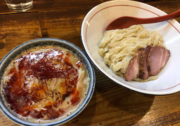 「辛味噌つけ麺＋味玉」@東京味噌らーめん 鶉の写真