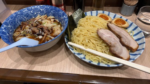 「特製つけ麺　大盛」@肉厚わんたん麺と手作り焼売 ら麺亭 浅草支店の写真
