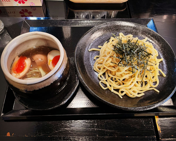 「のうこく醤油つけ麺＋味玉」@麺処 松。の写真