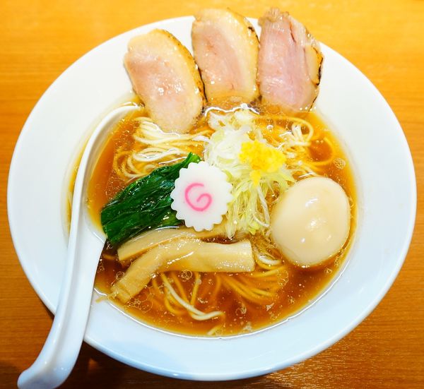 「鴨醤油味玉」@麺屋 上々の写真