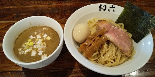 「濃厚煮干しつけそば＋味玉」@中華そば 幻六の写真
