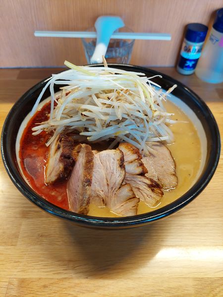 「ちゃーしゅー味噌大盛+味玉1200円」@味噌っ子 ふっくの写真