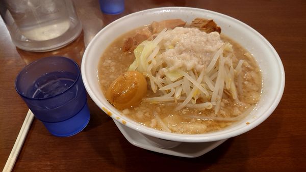 「ザ★豚玉 中」@ガツ盛リラーメン みちる屋 松戸店の写真