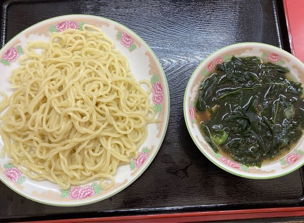 「つけ麺　ワカメ入り」@丸長 つくば店の写真