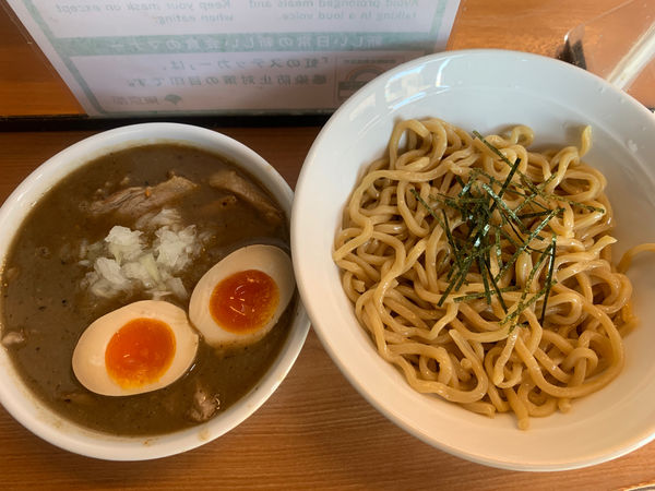 「チャーシューつけ麺 味玉トッピング」@藍華の写真