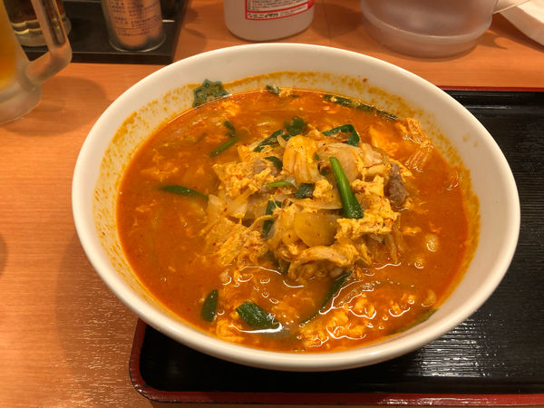 「チゲ味噌ラーメン」@日高屋 西新宿1丁目店の写真