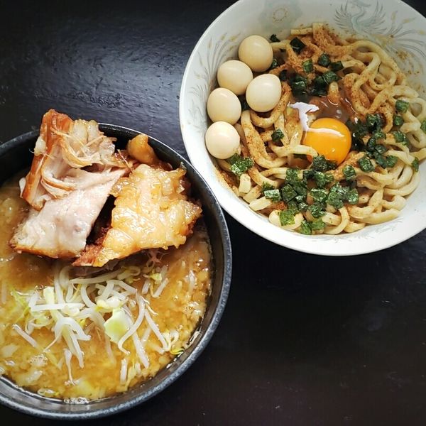 「【限定】釜玉つけ麺 ９００円」@めんじろの写真