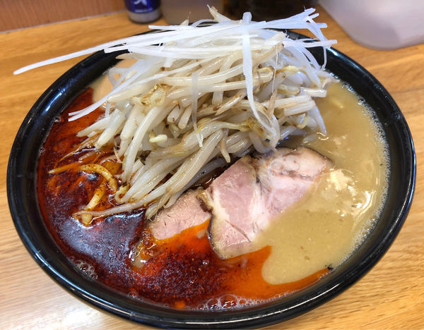 「味玉辛味噌らーめん(野菜大盛り)」@味噌っ子 ふっくの写真