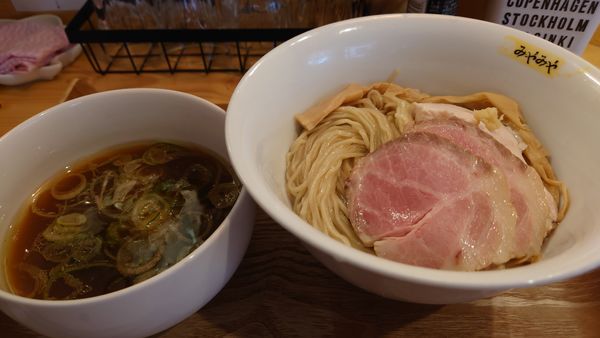 「つけそば　鶏しょうゆ　¥850」@鶏びあんSobaみやみやの写真