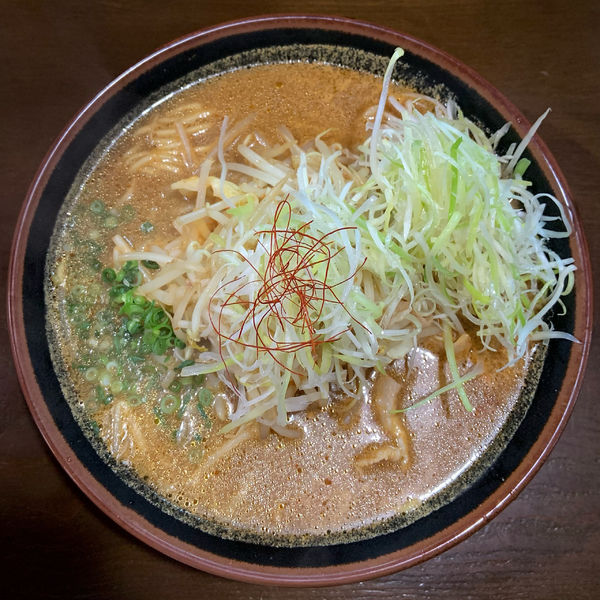 「辛みそらーめん（900円）しらがねぎ（50円）」@みそや堂 別庵の写真