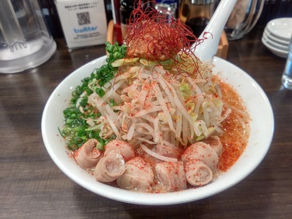 「承太郎ぷりぷりver.味噌(並盛300g)930円→500円」@麺屋 承太郎の写真