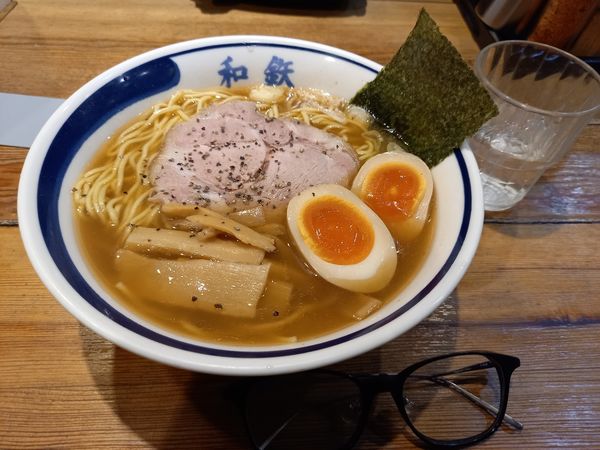 「中華そば大盛(無料)」@和風ラーメン 和鉄の写真