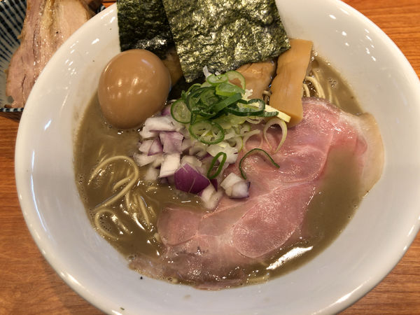 「特製焼きあご煮干し濃厚らぁめん＋和え玉」@焼きあご煮干しらぁめん はなかぜの写真