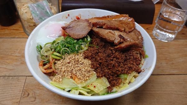 「特製汁無し担々麺」@自家製麺 てんかの写真